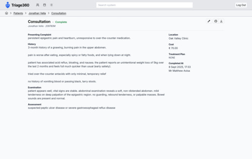 Patient Consultation